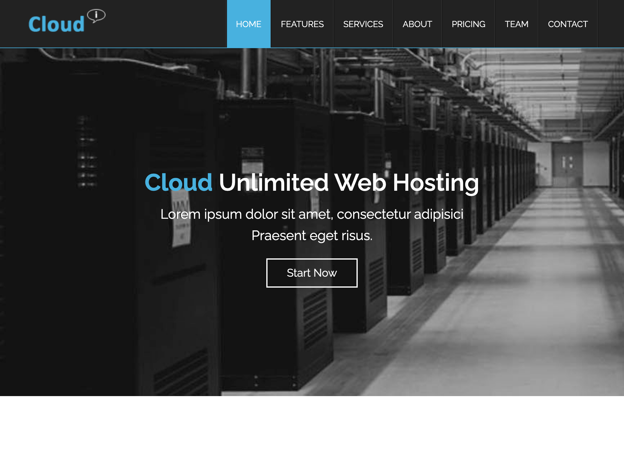 Hosting Free Template